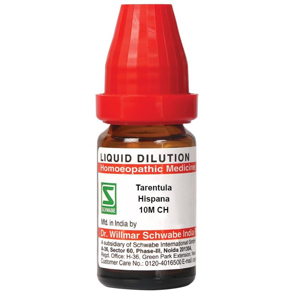 Dr Willmar Schwabe India Tarentula Hispana Dilution 10M CH bottle of 10 ml Dilution