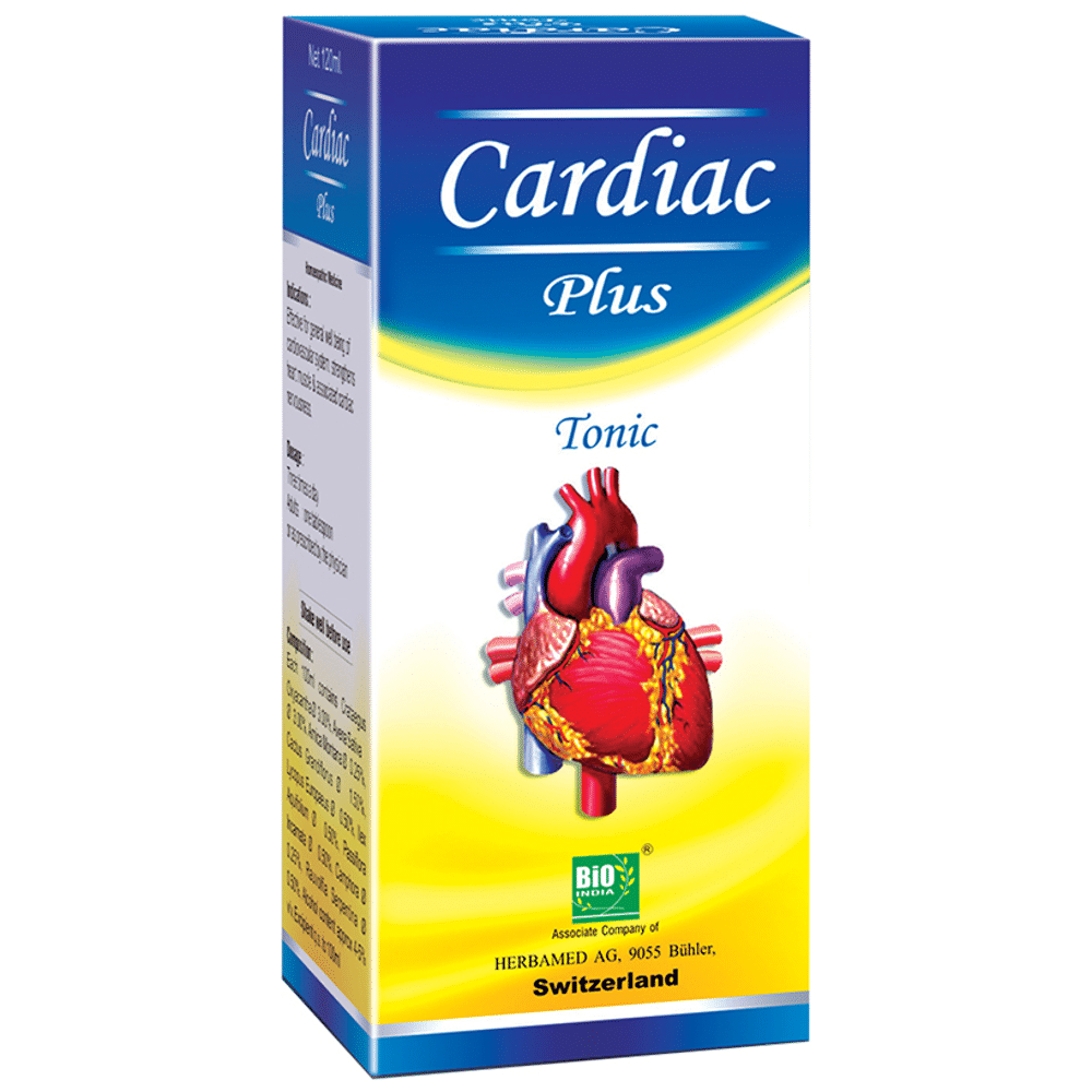 Bio India Cardiac Plus Tonic bottle of 120 ml Tonic