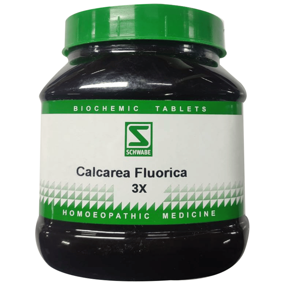 Dr Willmar Schwabe India Calcarea Fluorica Biochemic Tablet 3X bottle of 550 gm Biochemic Tablet