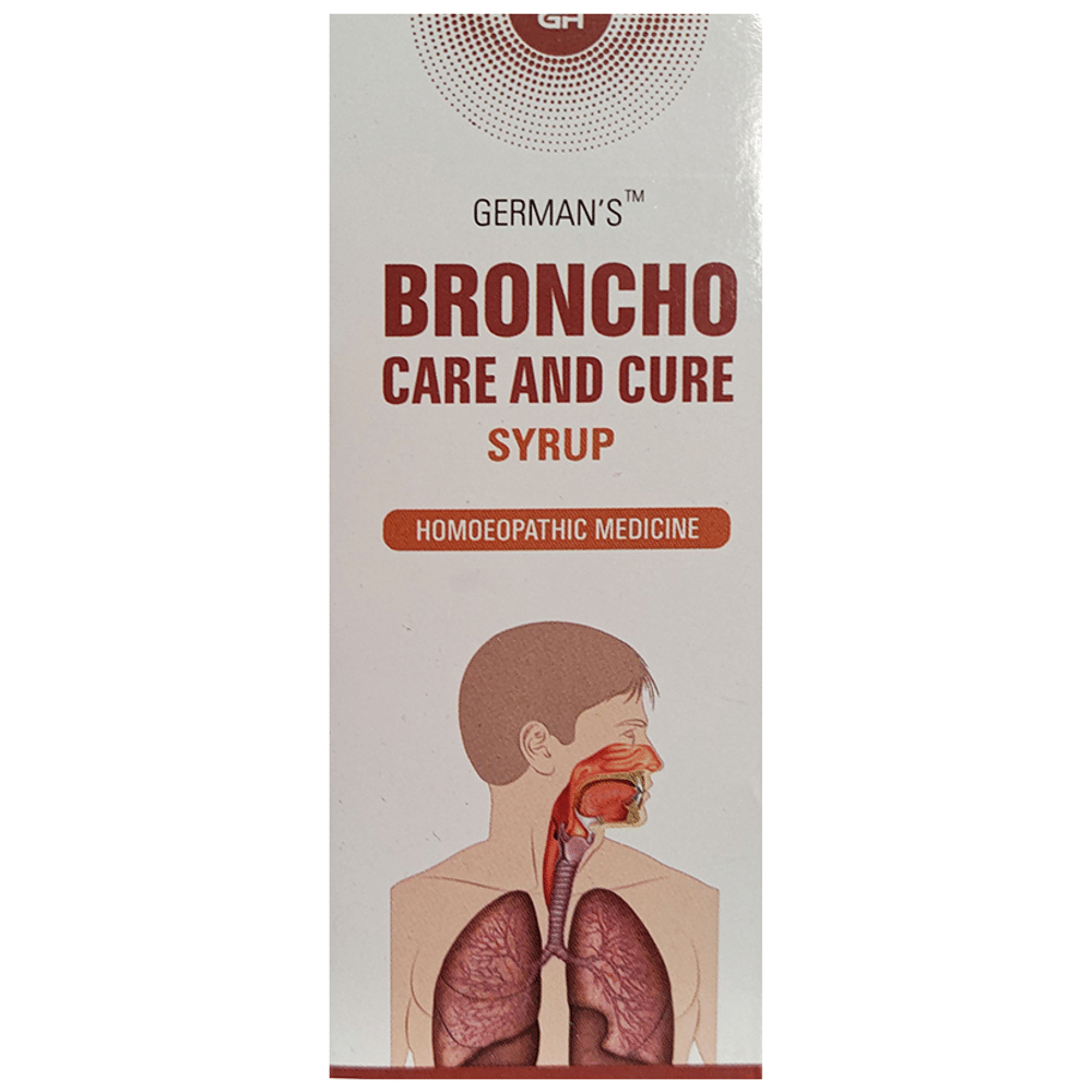 German's Broncho Care and Cure Syrup bottle of 200 ml Syrup