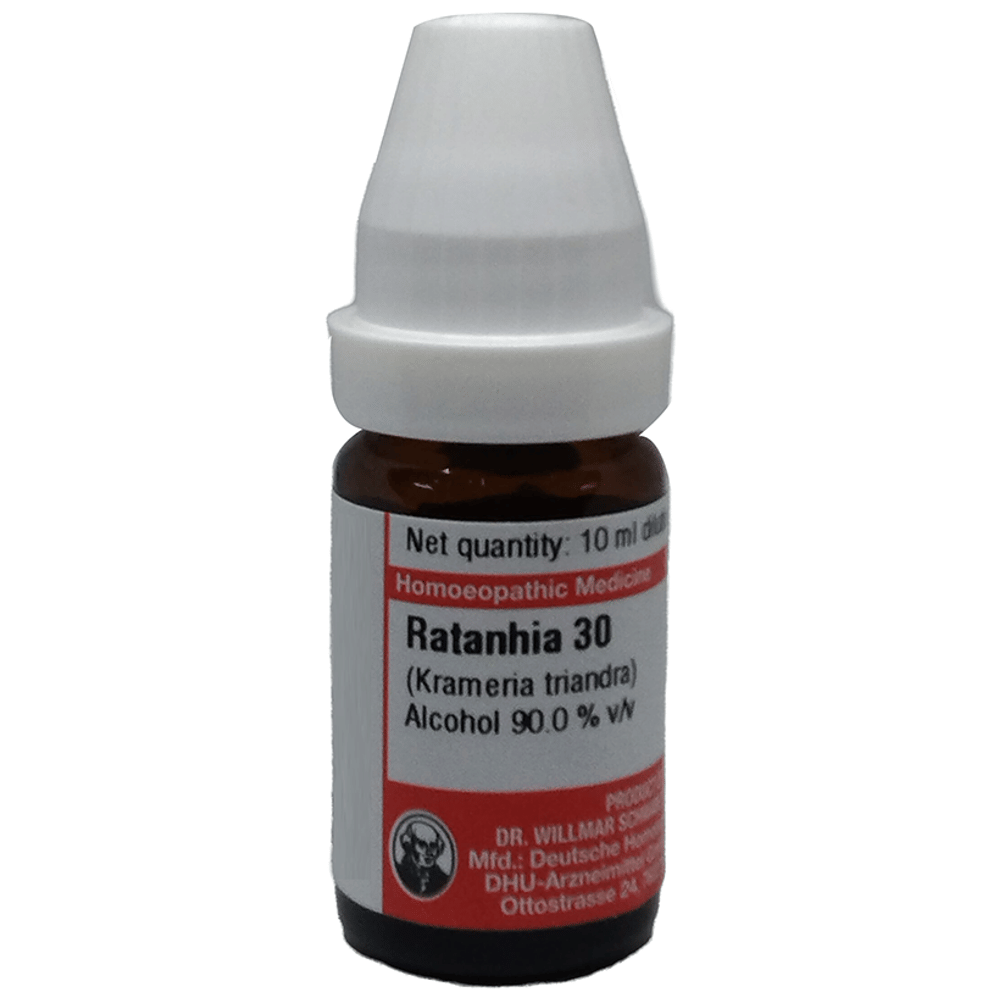 Dr Willmar Schwabe Germany Ratanhia (Krameria Triandra) Dilution 30 bottle of 10 ml Dilution