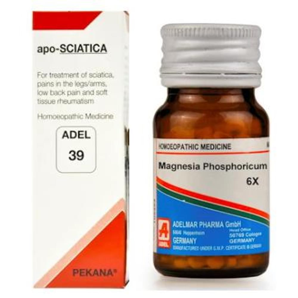 ADEL Anti Sciatica Combo (ADEL 39 + Magnesium Phosphoricum Biochemic Tablet) packet of 1 Kit