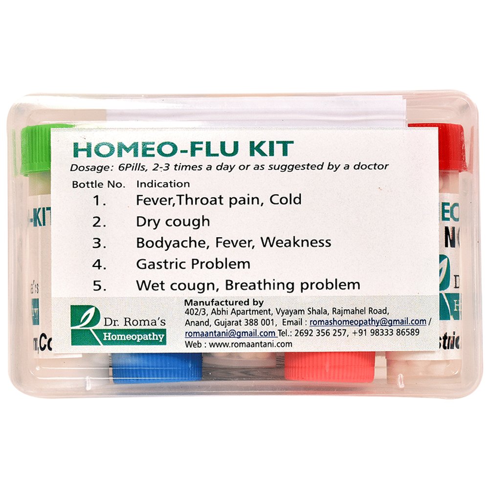 Dr. Romas Homeopathy Homeo Flu-Kit packet of 1 Kit Dr. Romas Homeopathy Homeo Flu-Kit packet of 1 Kit