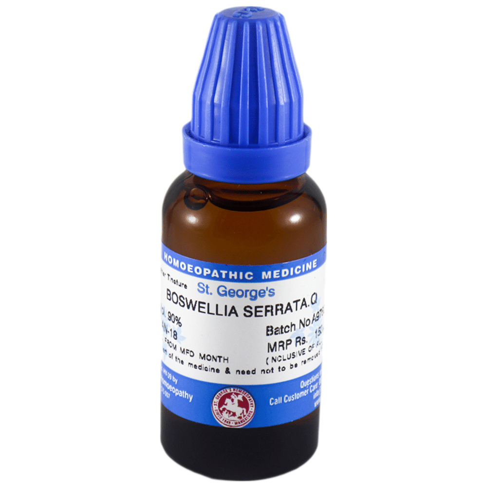 St. George‚Äôs Boswellia Serrata Mother Tincture Q bottle of 30 ml Mother Tincture