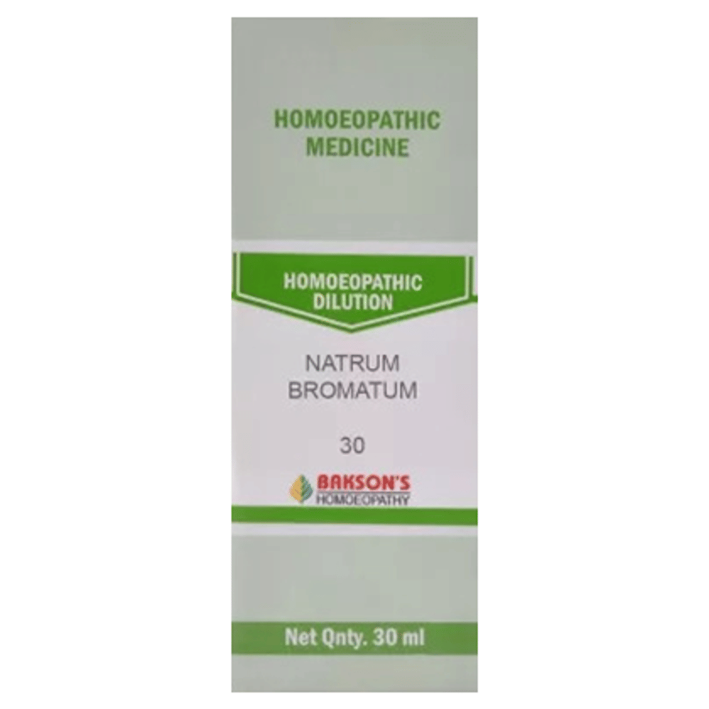 Bakson's Homeopathy Natrum Bromatum Dilution 30 bottle of 30 ml Dilution Bakson's Homeopathy Natrum Bromatum Dilution 30 bottle of 30 ml Dilution