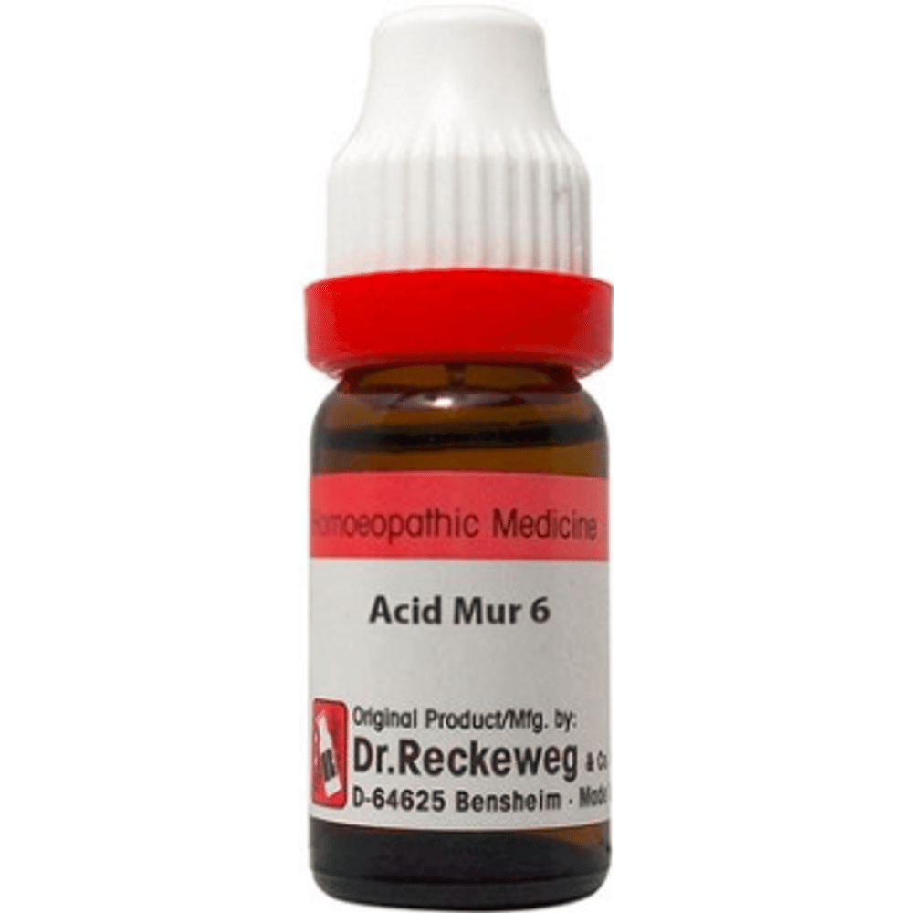 Dr. Reckeweg Acid Mur Dilution 6 CH bottle of 11 ml Dilution Dr. Reckeweg Acid Mur Dilution 6 CH bottle of 11 ml Dilution