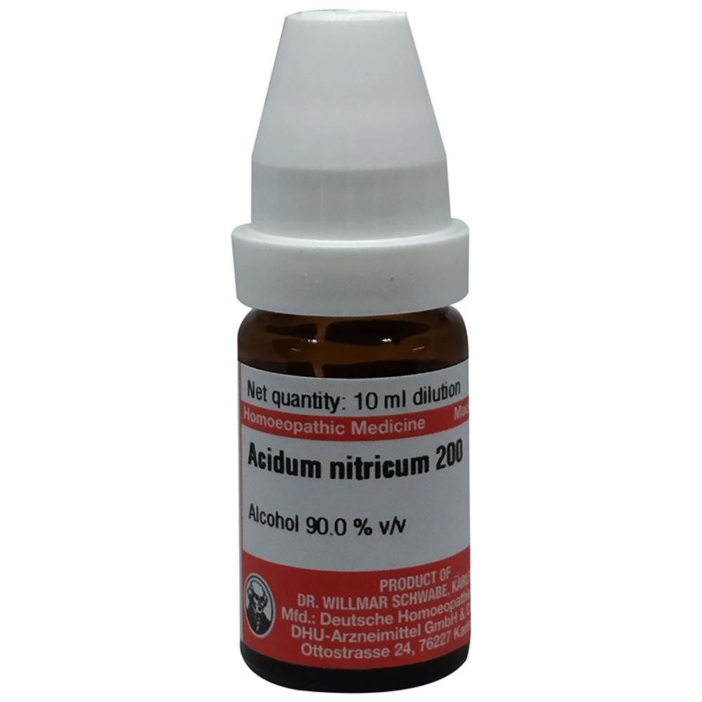 Dr Willmar Schwabe Germany Acidum Nitricum Dilution 200 bottle of 10 ml Dilution