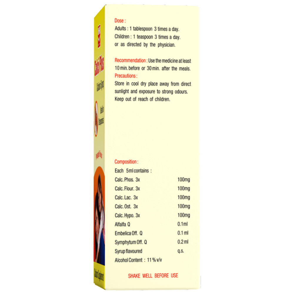 Homeopaths Calci Plus Calcium Syrup bottle of 100 ml Syrup Homeopaths Calci Plus Calcium Syrup bottle of 100 ml Syrup