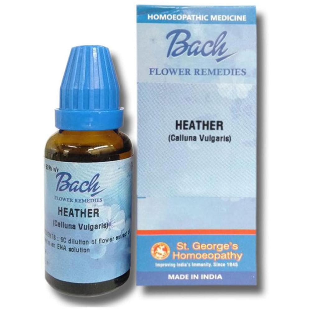 St. George‚Äôs Bach Flower Heather bottle of 100 ml Dilution