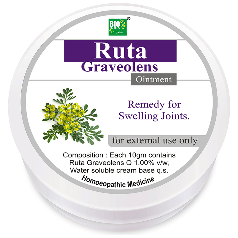 Bio India Ruta Graveolens Ointment jar of 30 gm Ointment