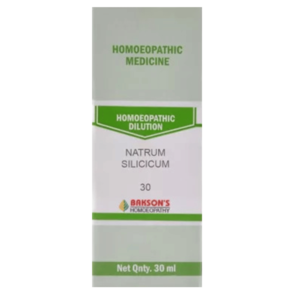 Bakson's Homeopathy Natrum Silicicum Dilution 30 bottle of 30 ml Dilution
