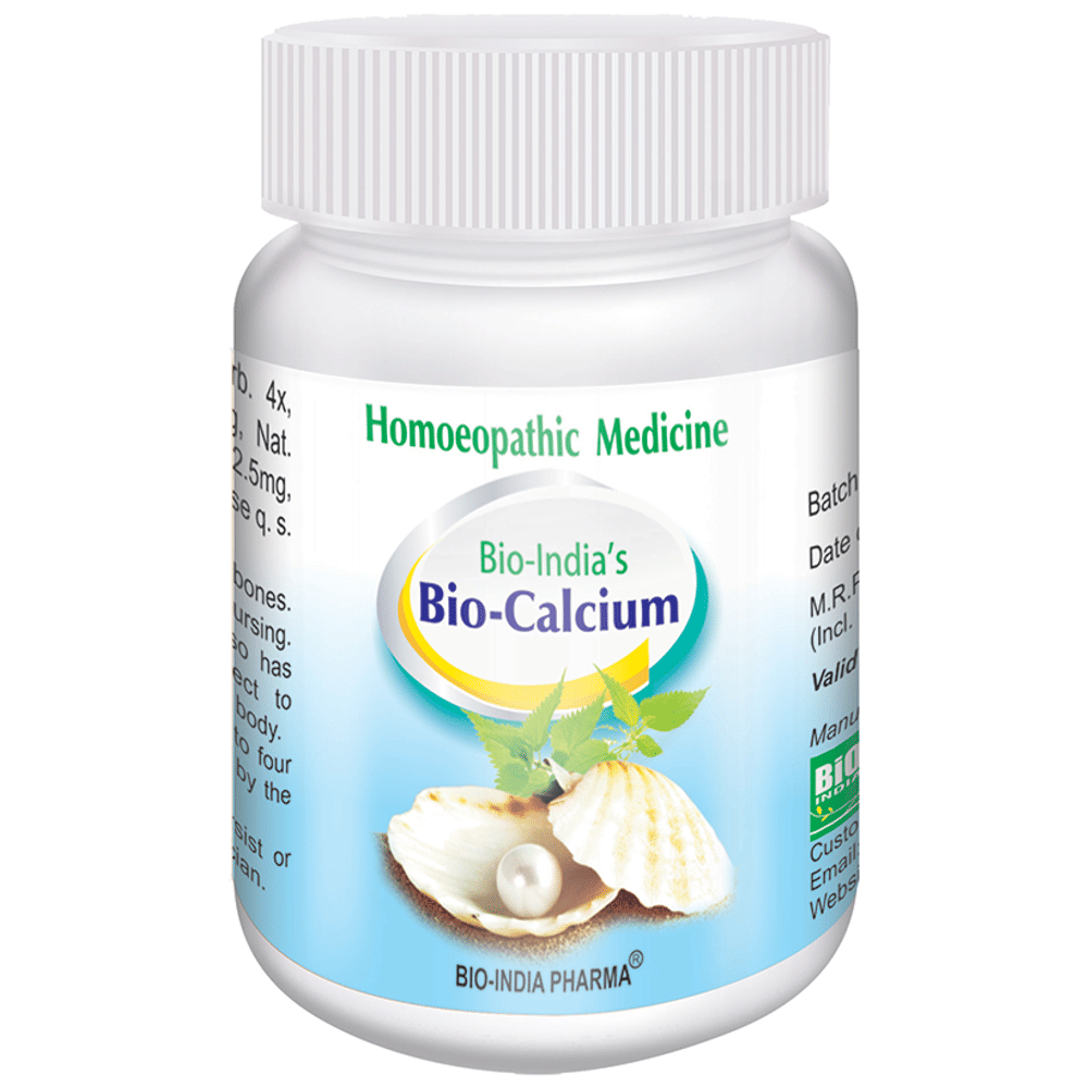 Bio India Bio-Calcium Tablet bottle of 25 gm Tablet Bio India Bio-Calcium Tablet bottle of 25 gm Tablet