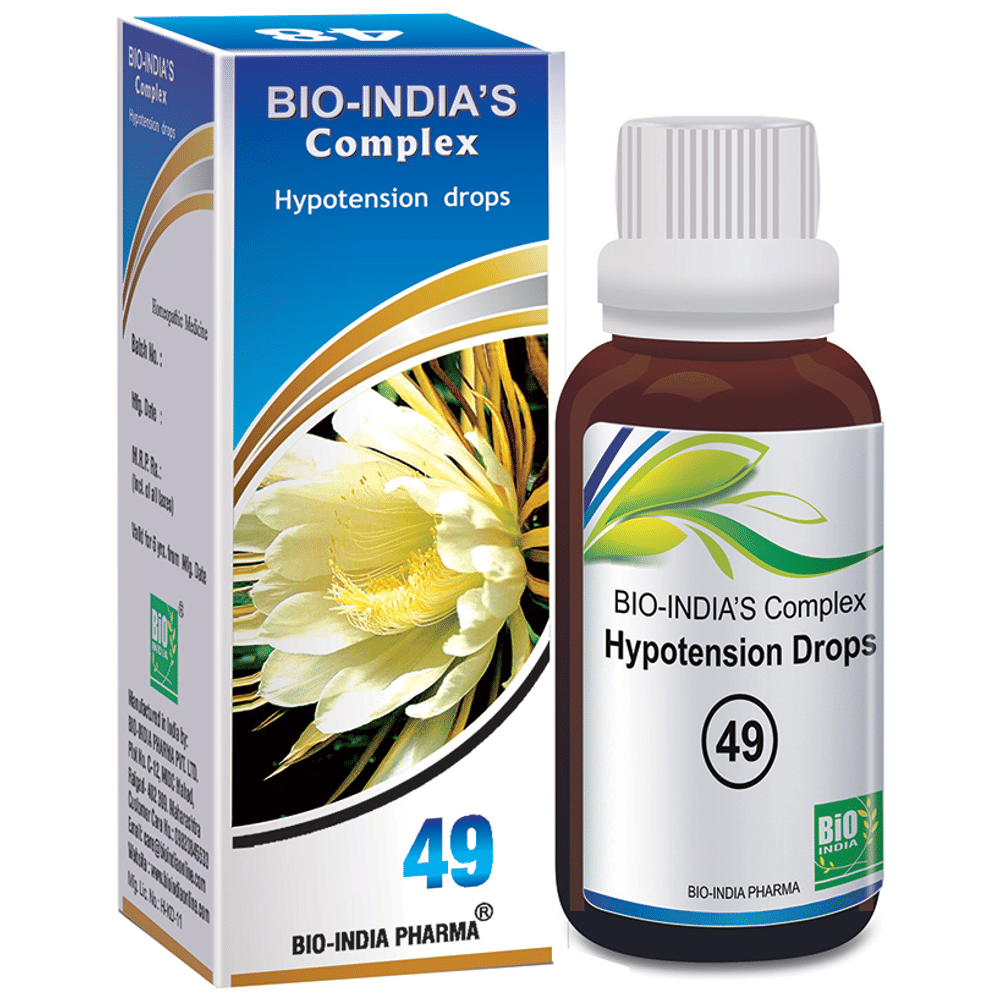 Bio India Complex 49 Hypotension Drop bottle of 30 ml Drop