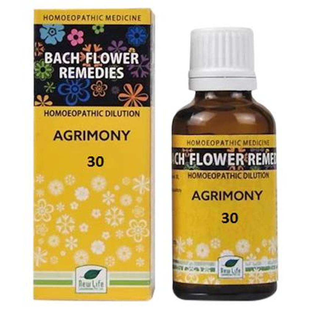 New Life Bach Flower Agrimony 30 bottle of 30 ml Dilution
