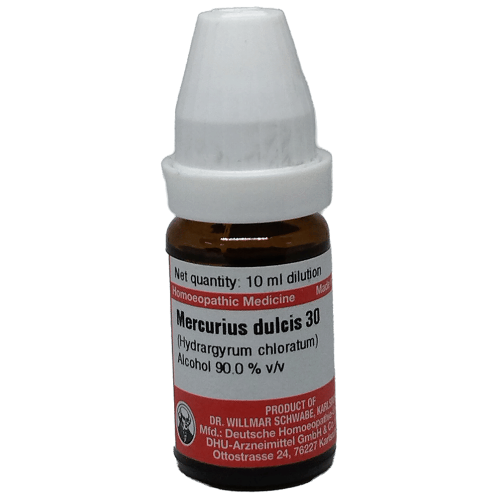 Dr Willmar Schwabe Germany Mercurius Dulcis (Hydragyrum Chloratum) Dilution 30 bottle of 10 ml Dilution