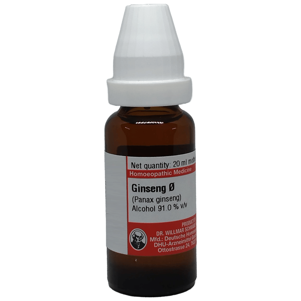 Dr Willmar Schwabe Germany Ginseng  Mother Tincture Q bottle of 20 ml Mother Tincture