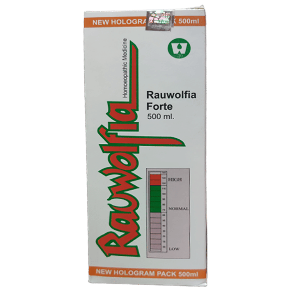 Dr. Wellmans Rauwolfia Forte Syrup bottle of 500 ml Syrup