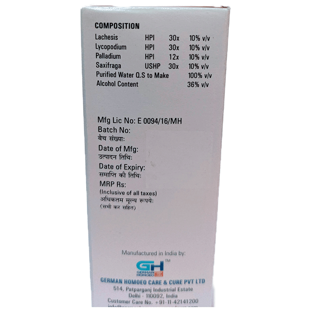 German's 536 Left Ovarian Cyst Drop bottle of 30 ml Drop German's 536 Left Ovarian Cyst Drop bottle of 30 ml Drop