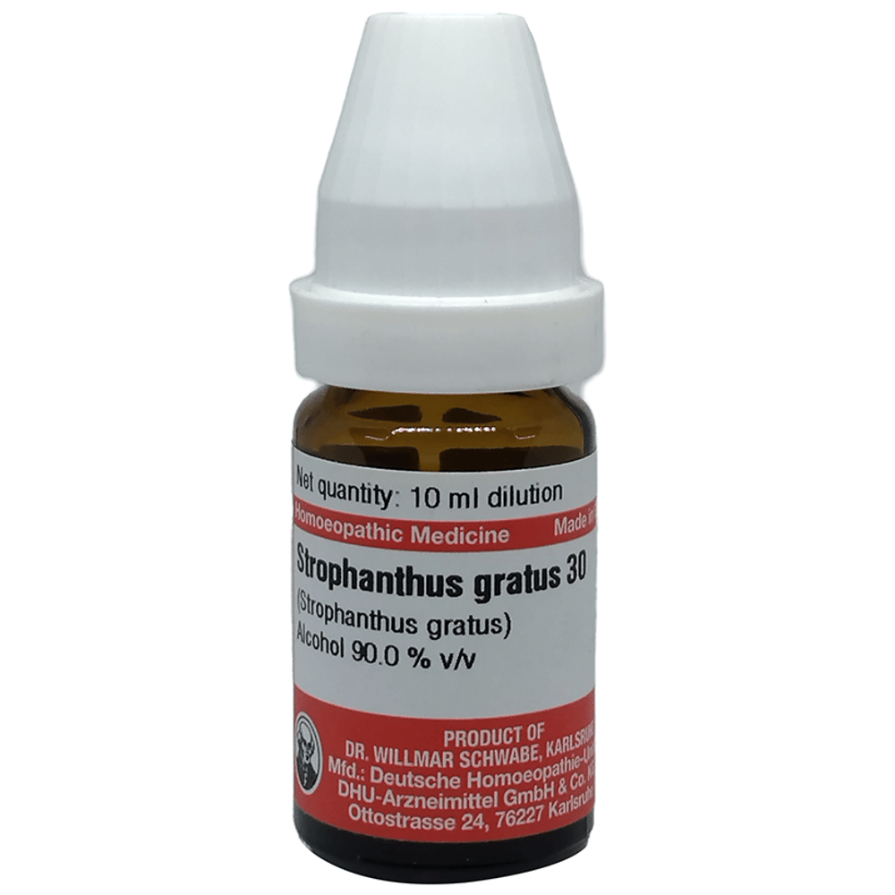 Dr Willmar Schwabe Germany Strophanthus Gratus Dilution 30 bottle of 10 ml Dilution