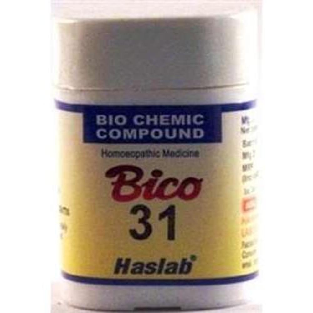 Haslab Bico 31 Biochemic Compound Tablet bottle of 20 gm Tablet Haslab Bico 31 Biochemic Compound Tablet bottle of 20 gm Tablet
