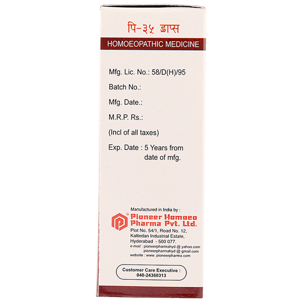 Pioneer Pharma P35 Tonsilitis Drop bottle of 30 ml Drop Pioneer Pharma P35 Tonsilitis Drop bottle of 30 ml Drop