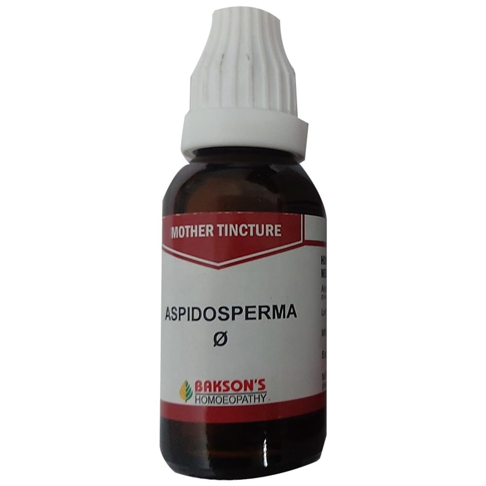 Bakson's Homeopathy Aspidosperma Q Mother Tincture bottle of 30 ml Mother Tincture Bakson's Homeopathy Aspidosperma Q Mother Tincture bottle of 30 ml Mother Tincture