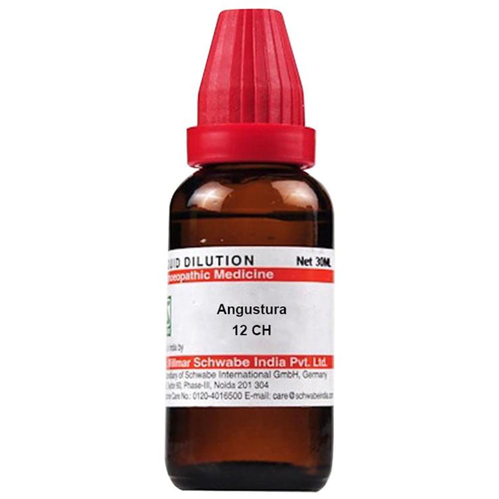 Dr Willmar Schwabe India Angustura Dilution 12 CH bottle of 30 ml Dilution Dr Willmar Schwabe India Angustura Dilution 12 CH bottle of 30 ml Dilution