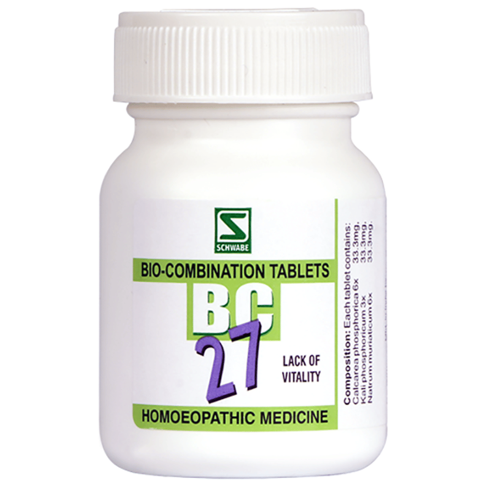 Dr Willmar Schwabe India Bio-Combination 27 (BC 27) Tablet bottle of 20 gm Biocombination Tablet
