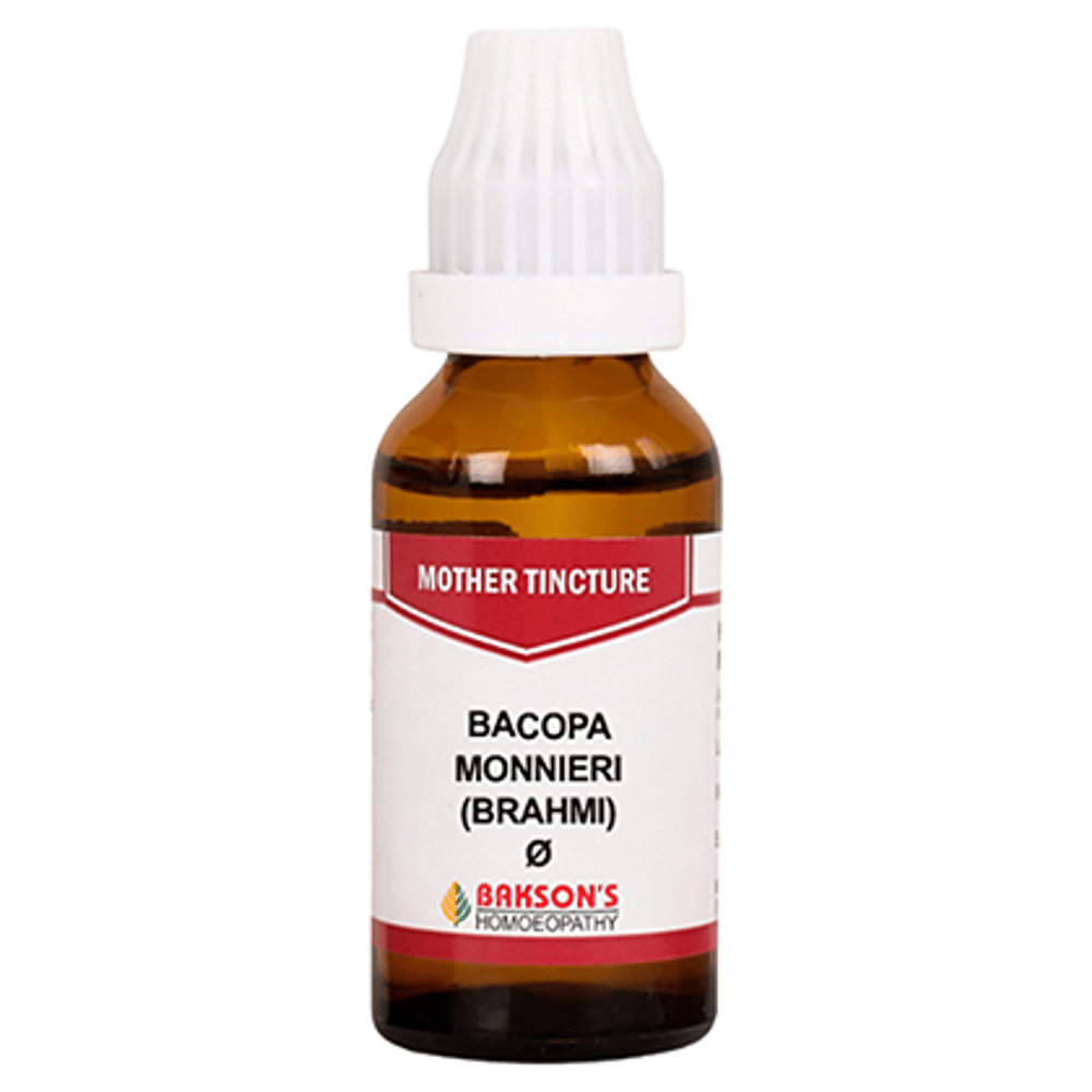 Bakson's Homeopathy Bacopa Monnieri (Brahmi) Mother Tincture Q bottle of 30 ml Mother Tincture Bakson's Homeopathy Bacopa Monnieri (Brahmi) Mother Tincture Q bottle of 30 ml Mother Tincture