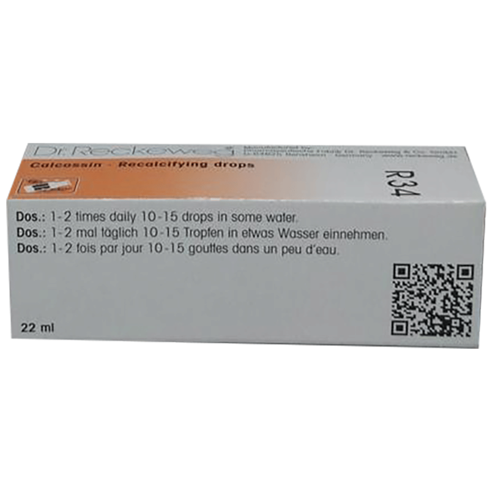 Dr. Reckeweg R34 Recalcifying Drop bottle of 22 ml Drop Dr. Reckeweg R34 Recalcifying Drop bottle of 22 ml Drop