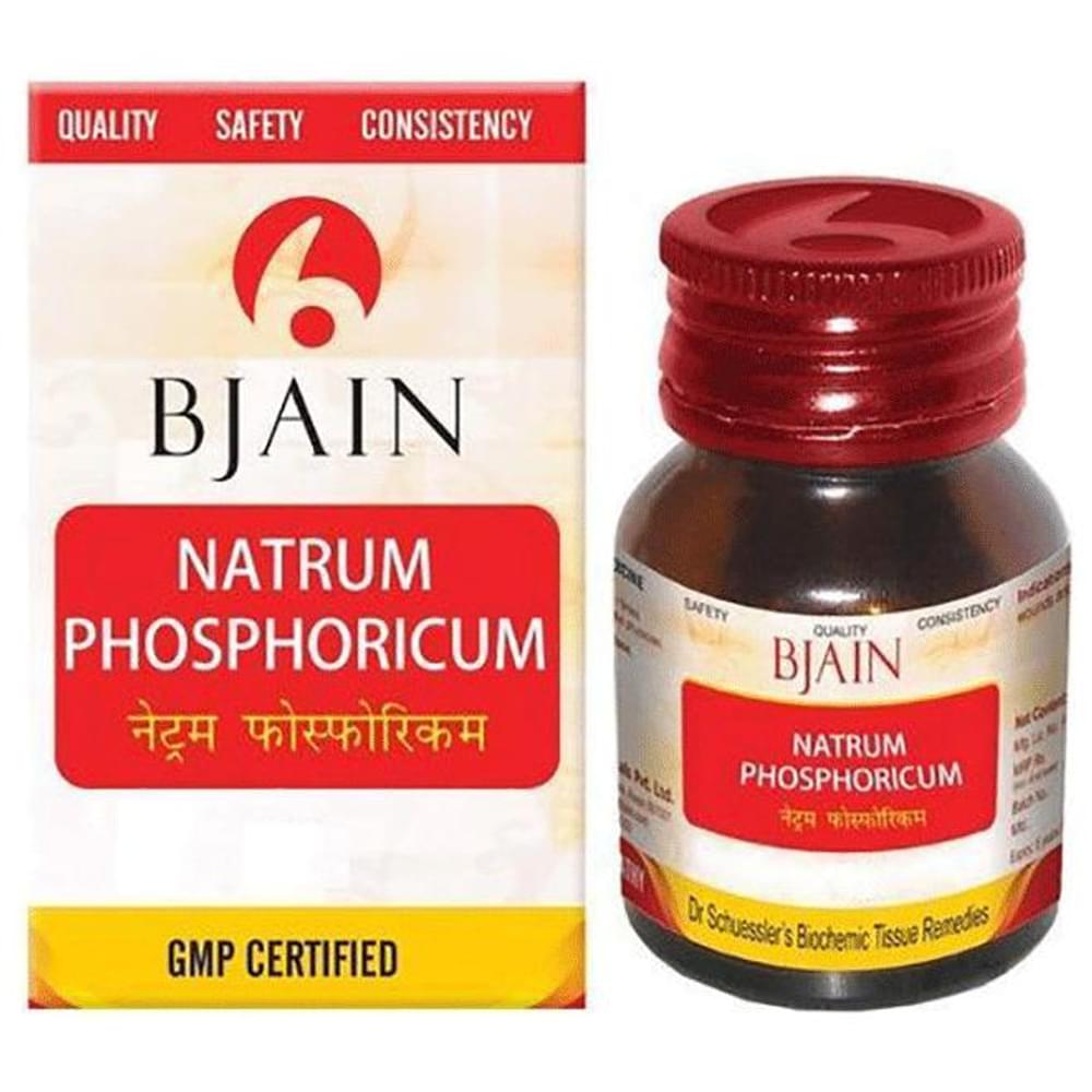 Bjain Natrum Phosphoricum Biochemic Tablet 12X bottle of 450 gm Biochemic Tablet