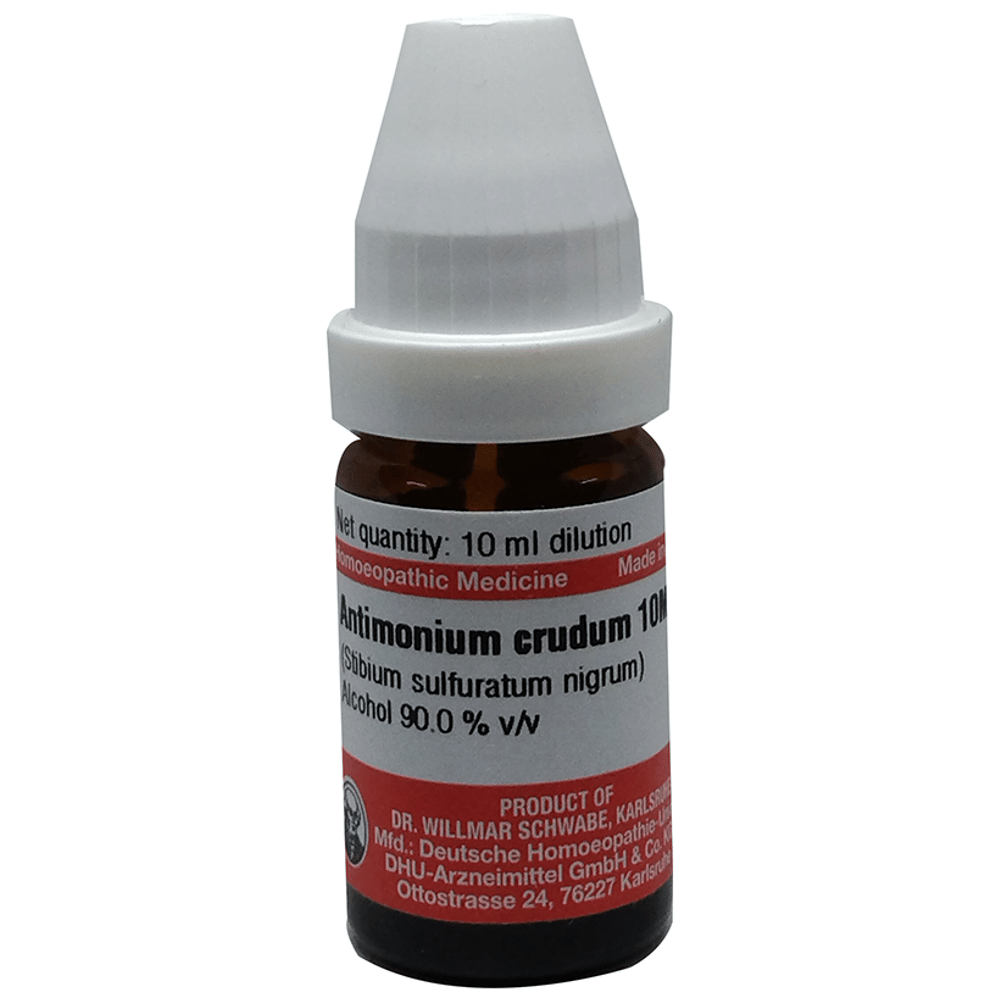 Dr Willmar Schwabe Germany Antimonium Crudum (Stibium Sulfuratum Nigrum) Dilution 10M bottle of 10 ml Dilution Dr Willmar Schwabe Germany Antimonium Crudum (Stibium Sulfuratum Nigrum) Dilution 10M bottle of 10 ml Dilution