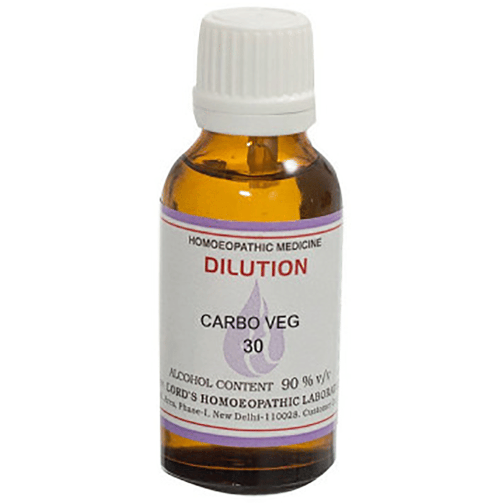 Lord's Carbo Veg Dilution 30 bottle of 30 ml Dilution Lord's Carbo Veg Dilution 30 bottle of 30 ml Dilution