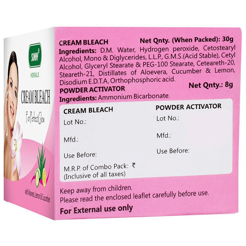 Sunny Herbals Cream Bleach jar of 30 gm Cream Sunny Herbals Cream Bleach jar of 30 gm Cream