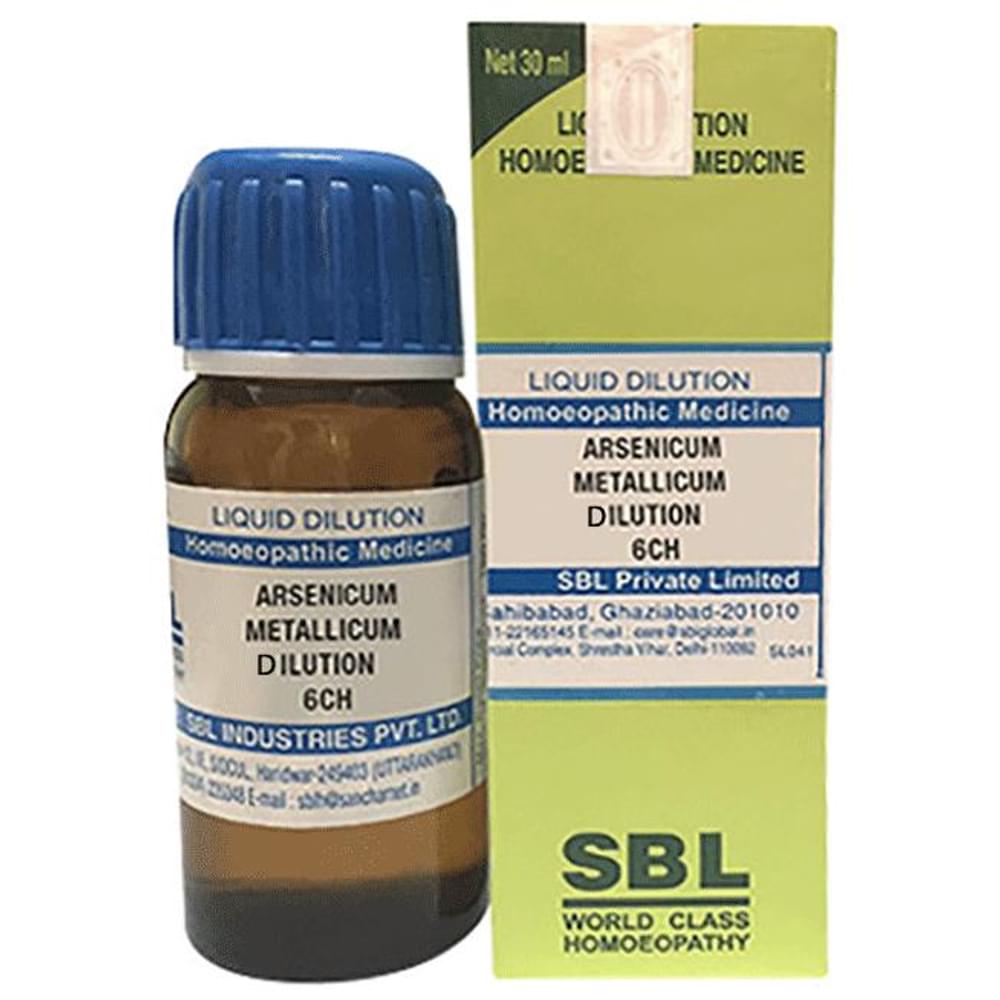 SBL Arsenicum Metallicum Dilution 6 CH bottle of 30 ml Dilution