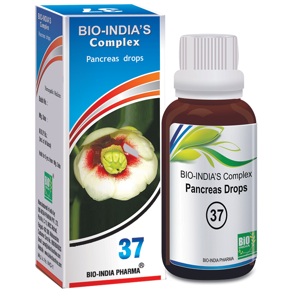 Bio India Complex 37 Pancreas Drop bottle of 30 ml Drop