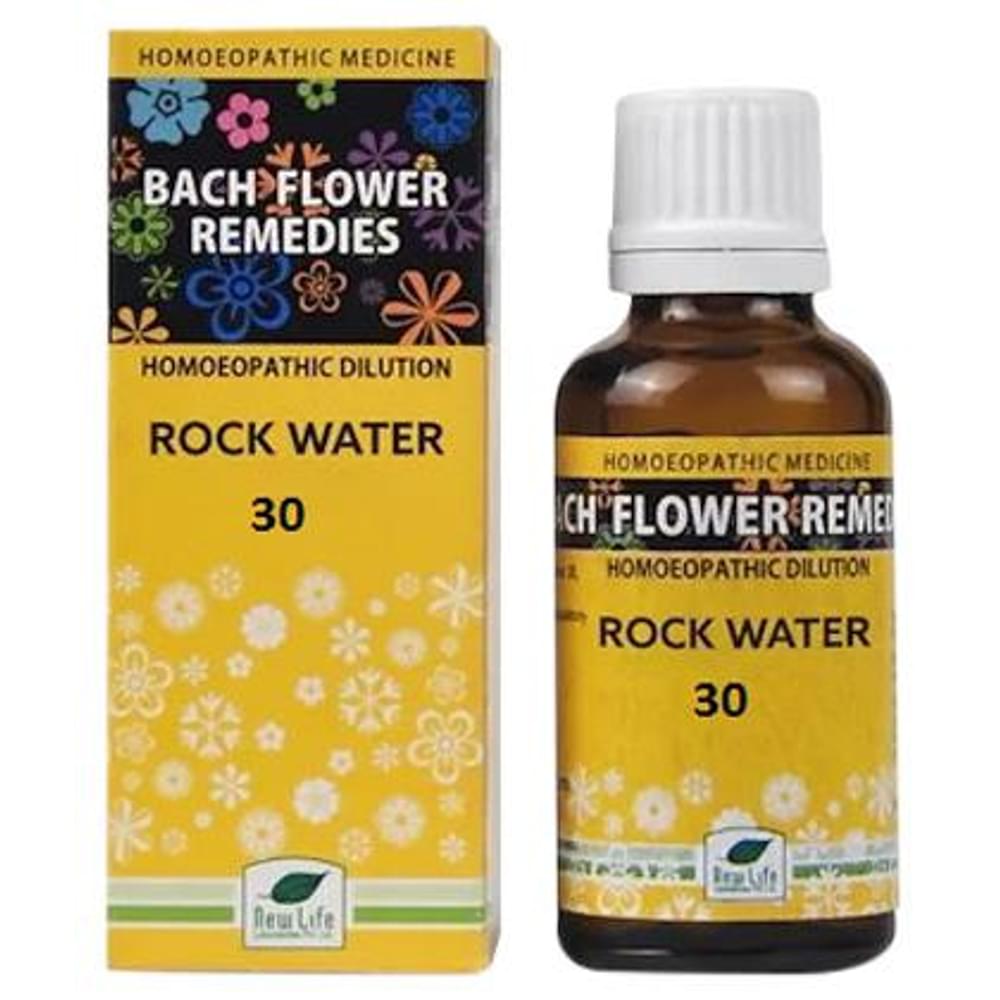 New Life Bach Flower Rock Water 30 bottle of 30 ml Dilution