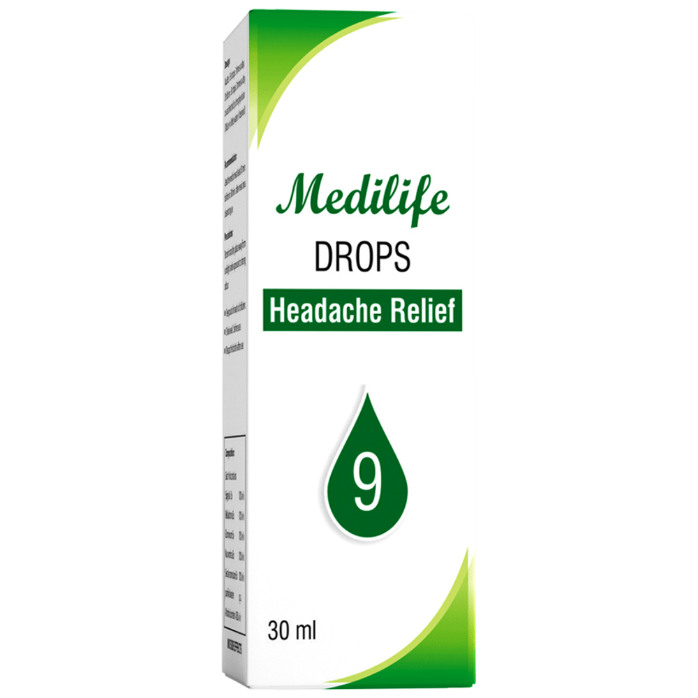 Medilife No 9 Headache Relief Drop (30ml Each) box of 1 Bottle