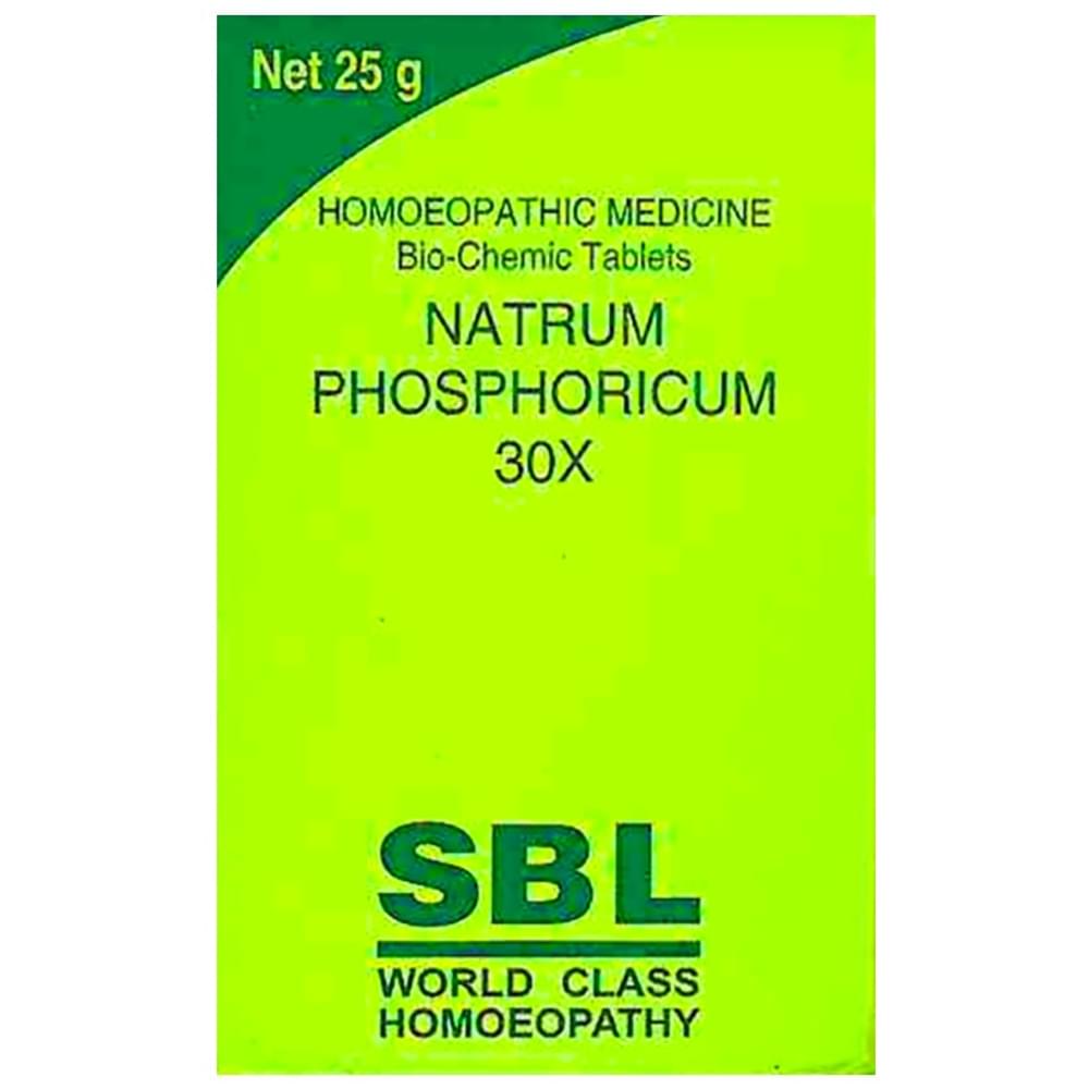 SBL Natrum Phosphoricum Biochemic Tablet 30X bottle of 25 gm Biochemic Tablet