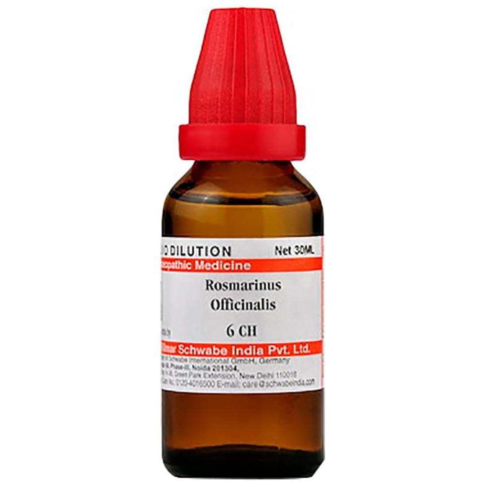 Dr Willmar Schwabe India Rosmarinus Officinalis Dilution 6 CH bottle of 30 ml Dilution Dr Willmar Schwabe India Rosmarinus Officinalis Dilution 6 CH bottle of 30 ml Dilution