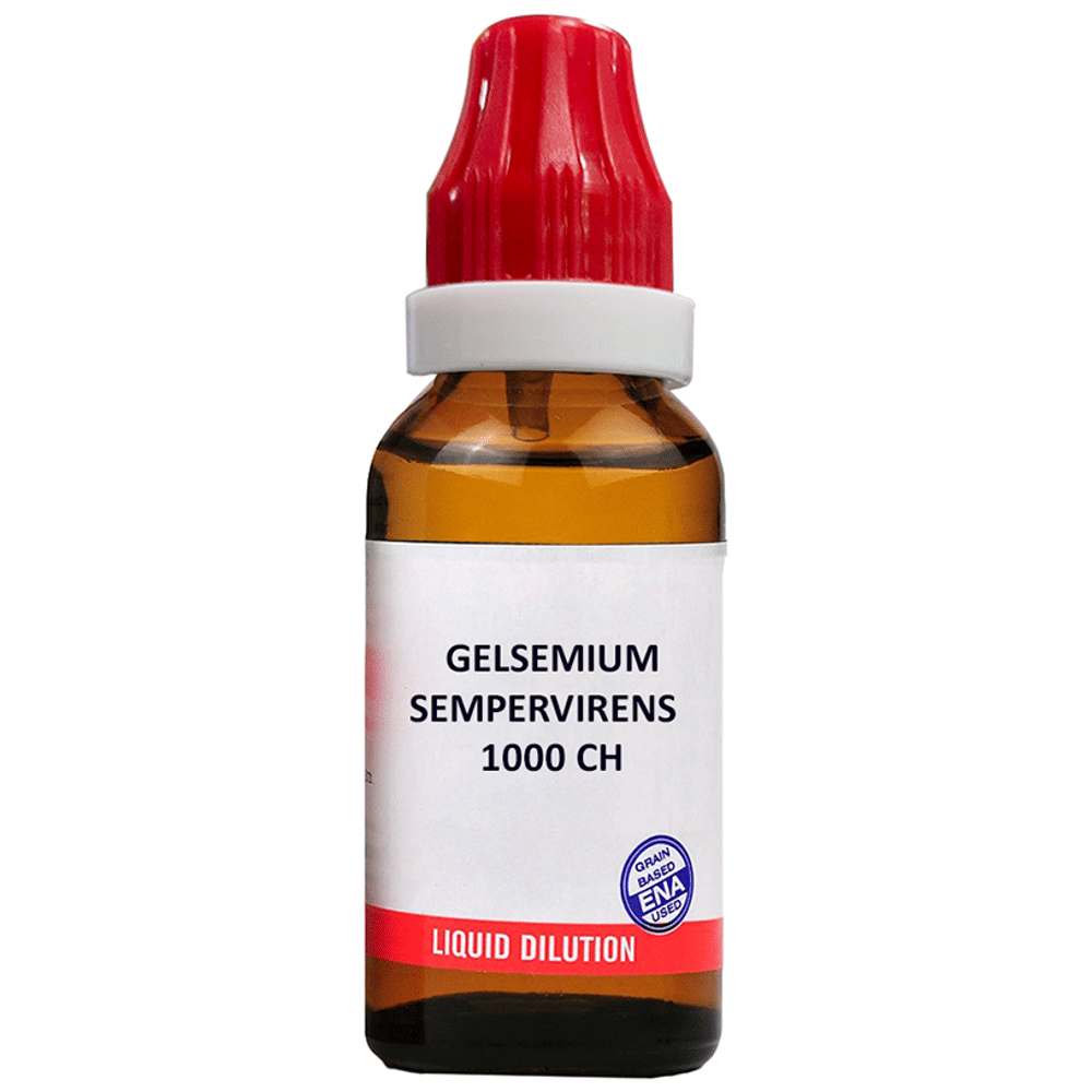 Bjain Gelsemium Sempervirens Dilution 1000 CH bottle of 12 ml Dilution