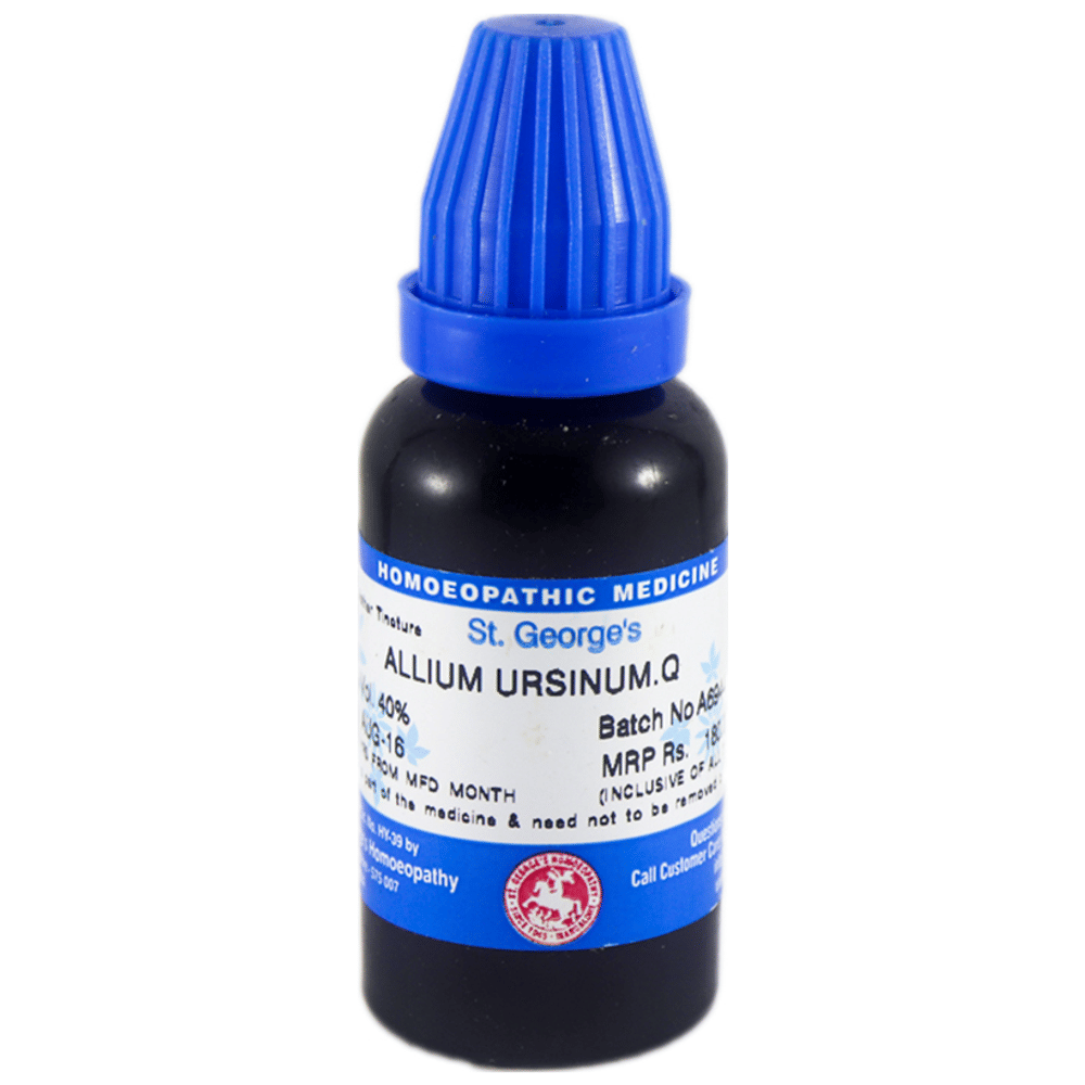 St. George’s Allium Ursinum Mother Tincture Q bottle of 30 ml Mother Tincture St. George’s Allium Ursinum Mother Tincture Q bottle of 30 ml Mother Tincture