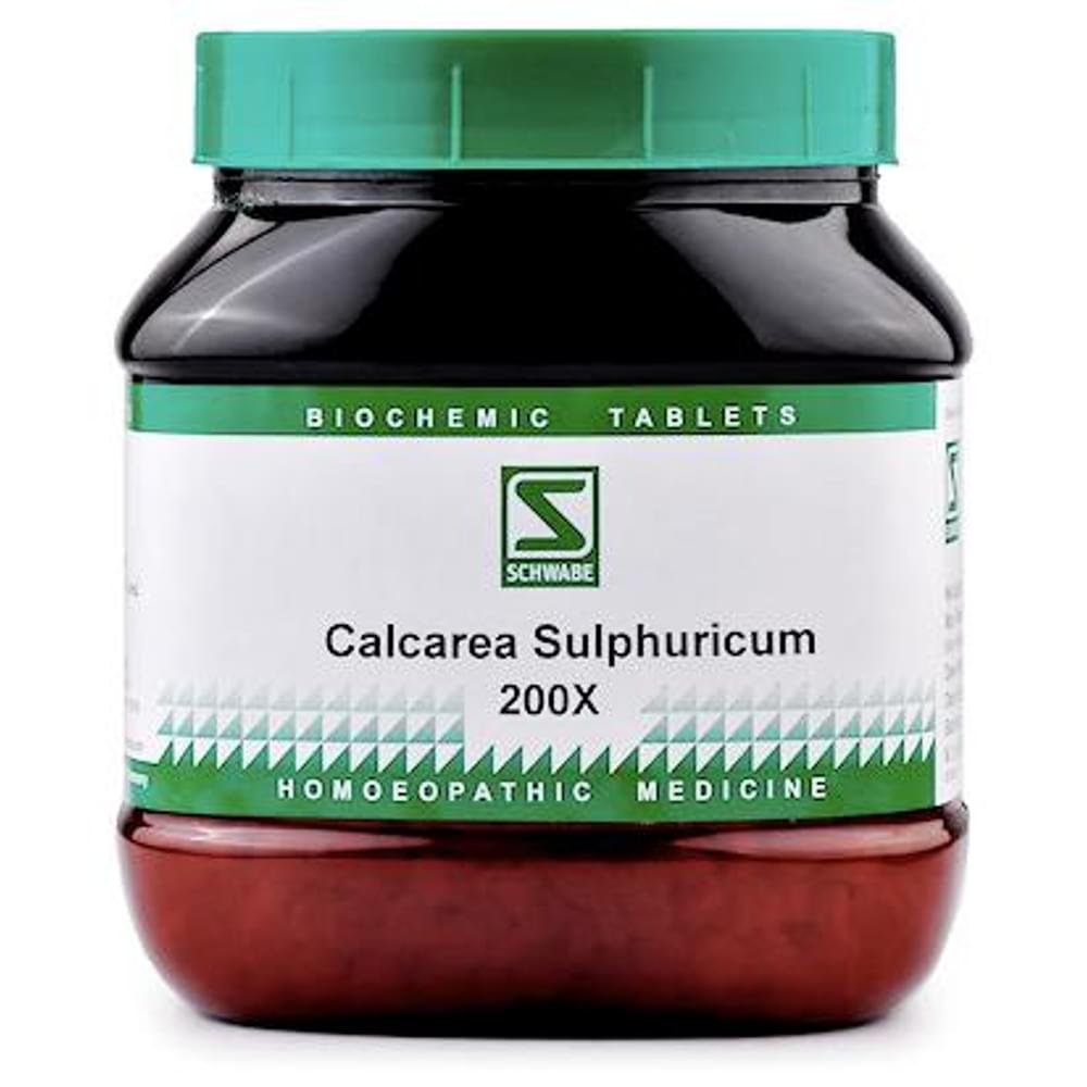 Dr Willmar Schwabe India Calcarea Sulphurica Biochemic Tablet 200X bottle of 550 gm Biochemic Tablet