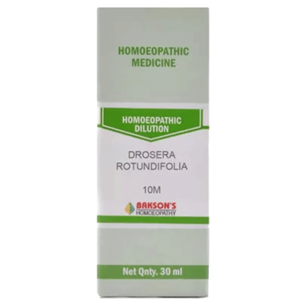 Bakson's Homeopathy Drosera Rotundifolia Dilution 10M bottle of 30 ml Dilution