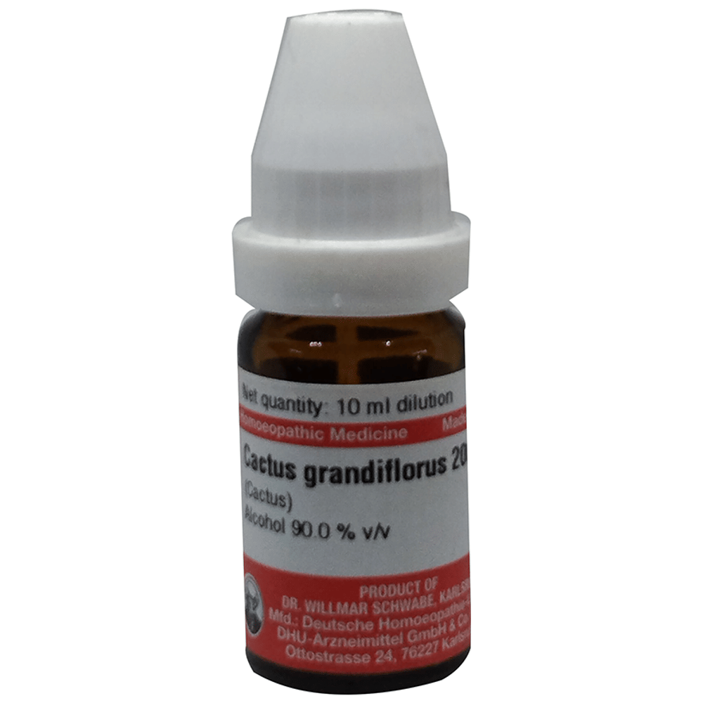 Dr Willmar Schwabe Germany Cactus Grandiflorus Dilution 200 bottle of 10 ml Dilution
