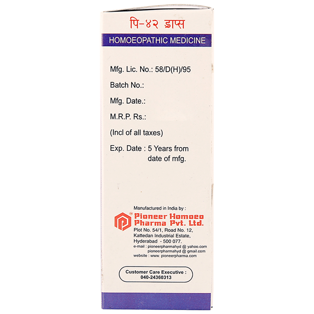 Pioneer Pharma P42 Anti Smoking/Tobacco Drop bottle of 30 ml Drop Pioneer Pharma P42 Anti Smoking/Tobacco Drop bottle of 30 ml Drop