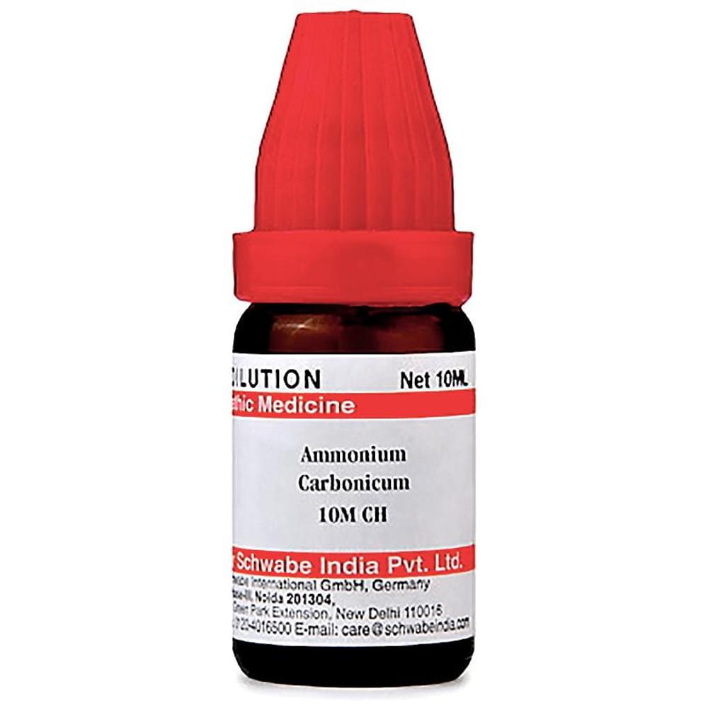 Dr Willmar Schwabe India Ammonium Carbonicum Dilution 10M CH bottle of 10 ml Dilution