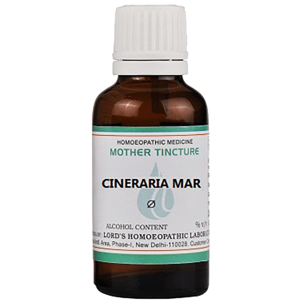 Lord's Cineraria Mar Mother Tincture Q bottle of 30 ml Mother Tincture Lord's Cineraria Mar Mother Tincture Q bottle of 30 ml Mother Tincture