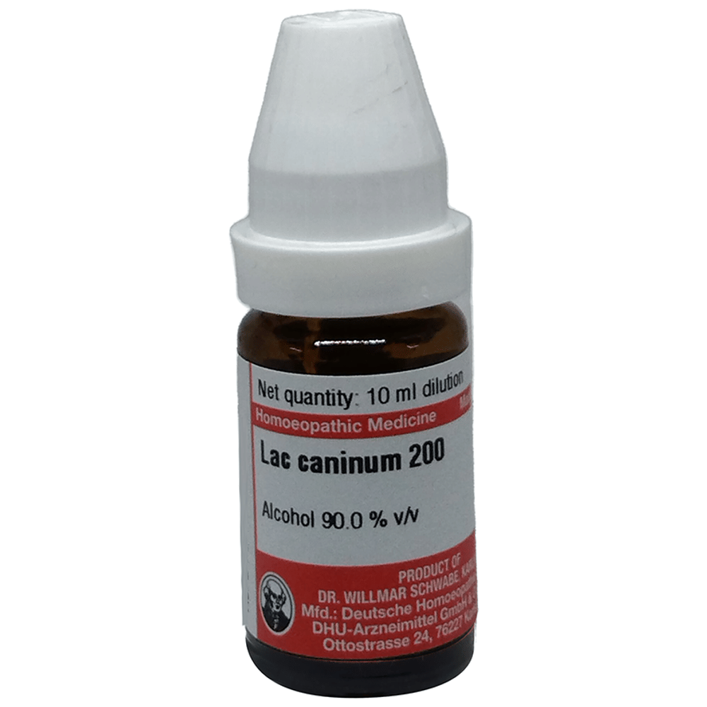Dr Willmar Schwabe Germany Lac Caninum Dilution 200 bottle of 10 ml Dilution