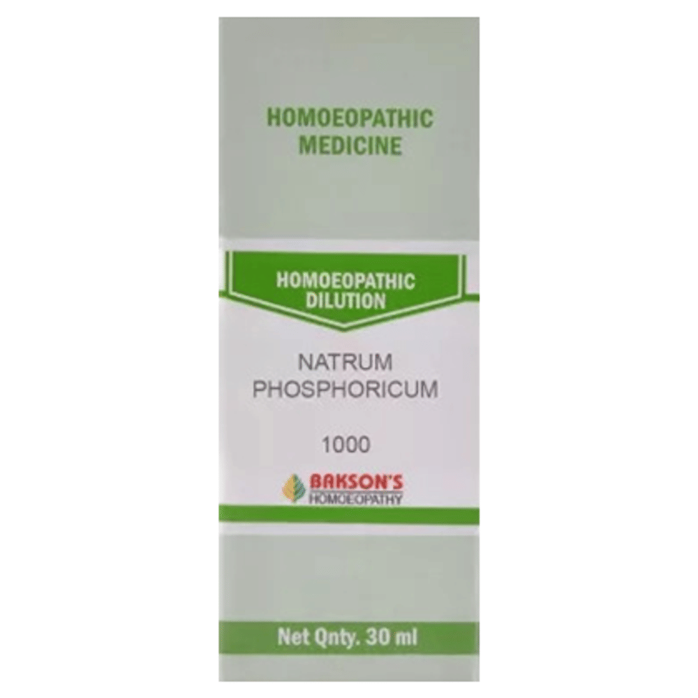 Bakson's Homeopathy Natrum Phosphoricum Dilution 1000 CH bottle of 30 ml Dilution